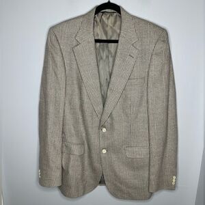 Burberry vintage Men's Houndstooth grey blazer Suit 42R